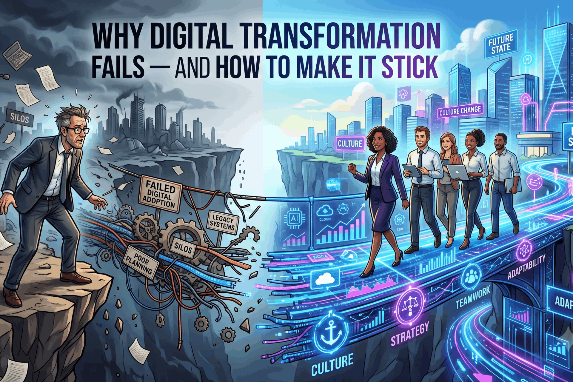 Why Digital Transformation Fails – And How to Make It Stick